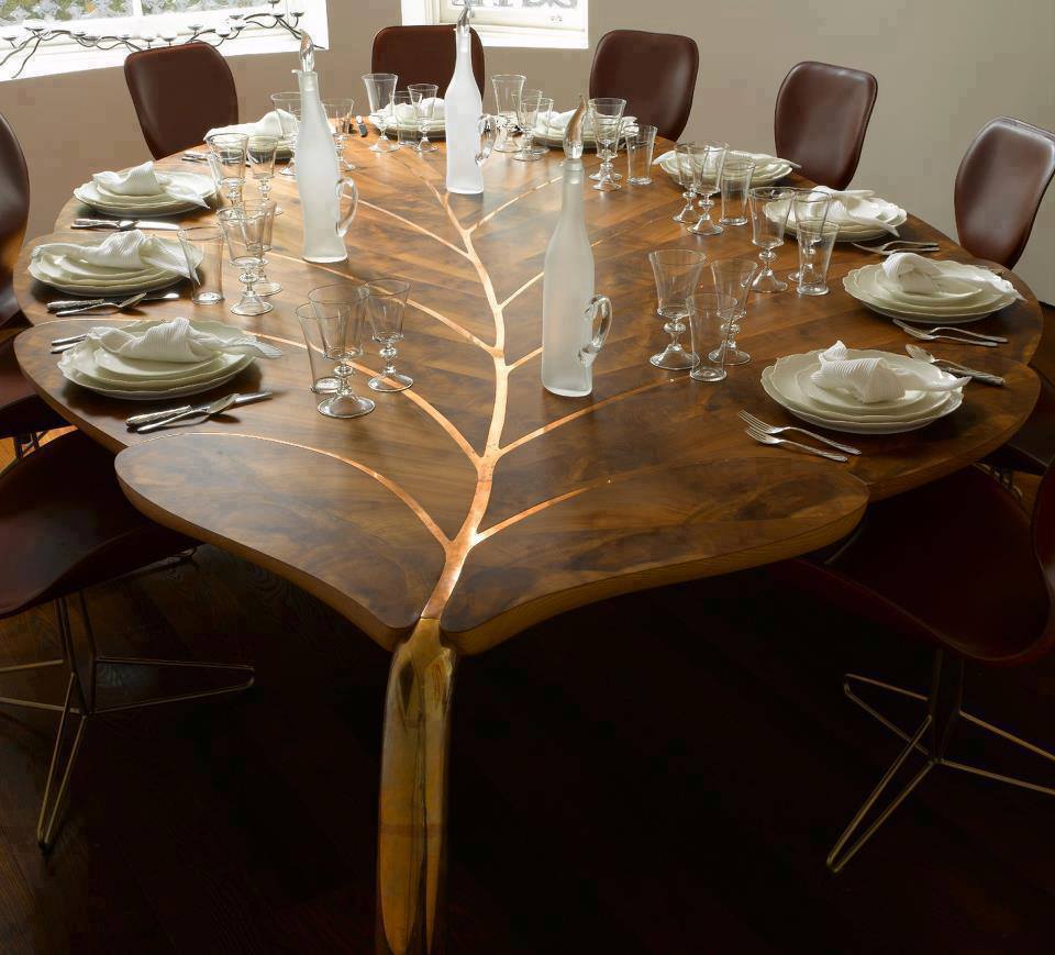 Creative concept: Leaf design table